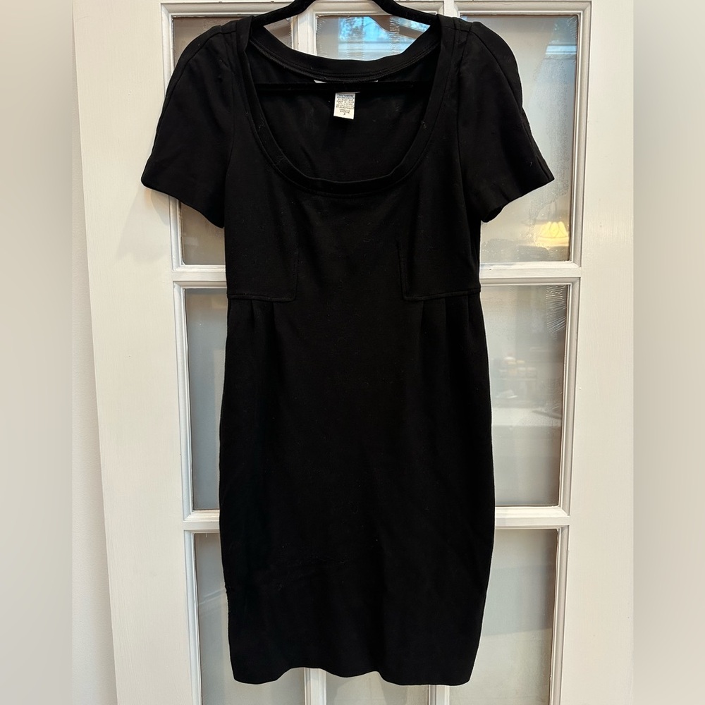 Vintage Diane Von Furstenberg Classic Black Mini Dress Career Chic Size 2 XS
